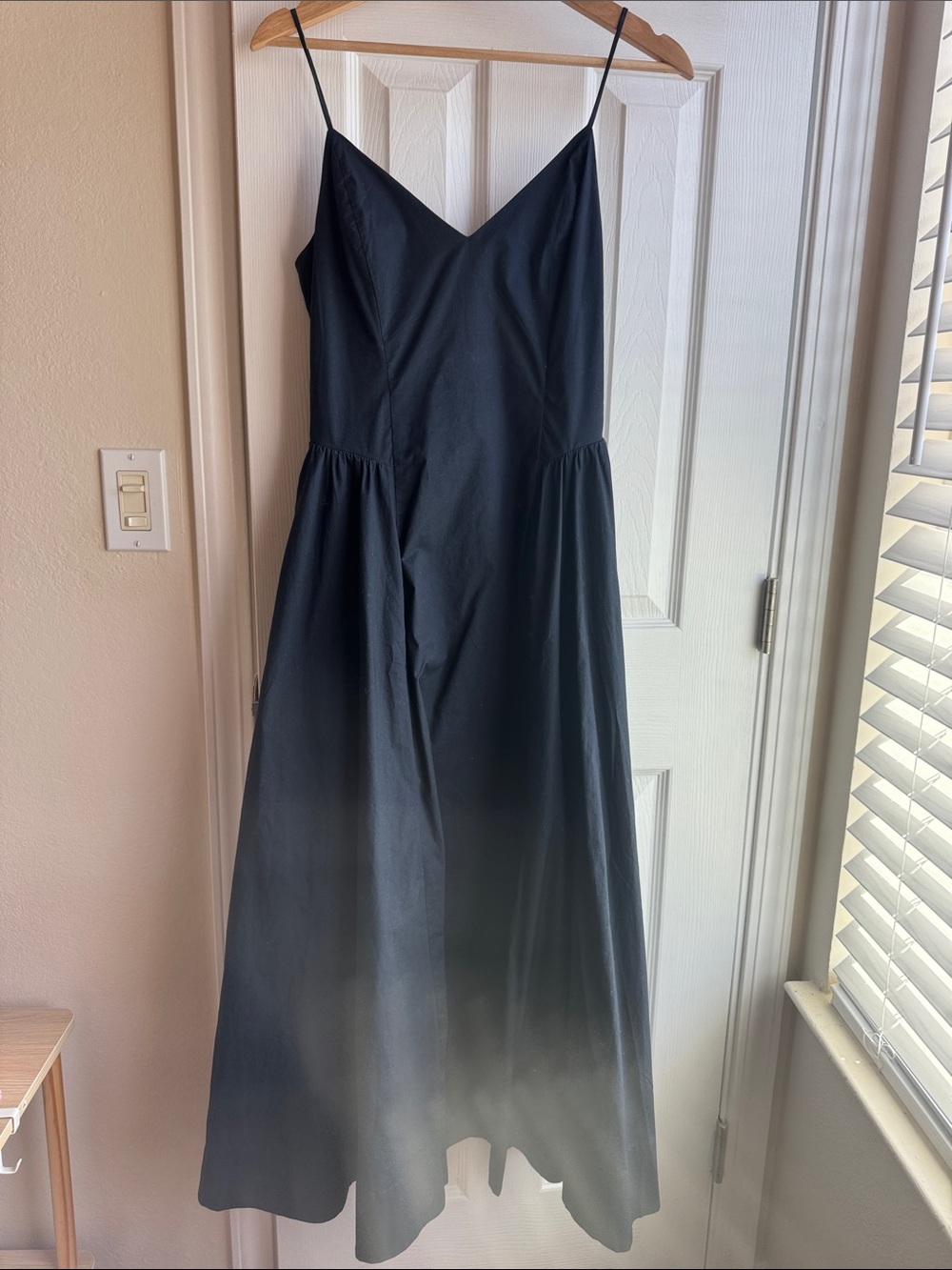 Aritzia Midnight Navy Spaghetti Strap Maxi Dress